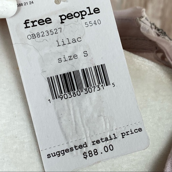 Free People Medallion Linen Blend Long Sleeve Top Size Small - Picture 11 of 12